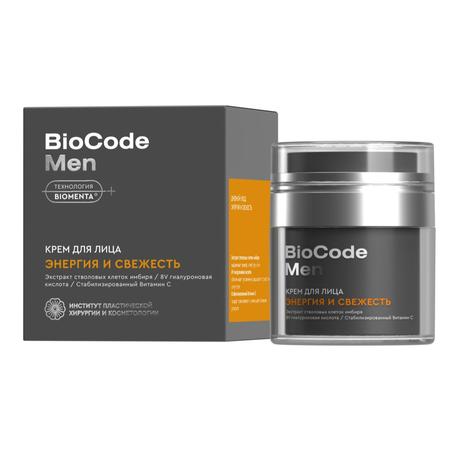 Фото Biocode Men крем для лица энергия и свежесть, 50 мл