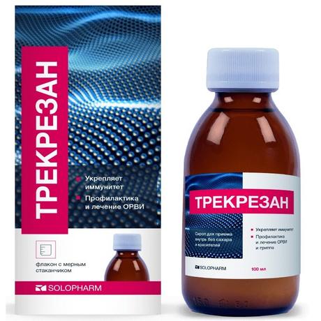 Фото Трекрезан, сироп 20 мг, стеклянный флакон, 100 мл