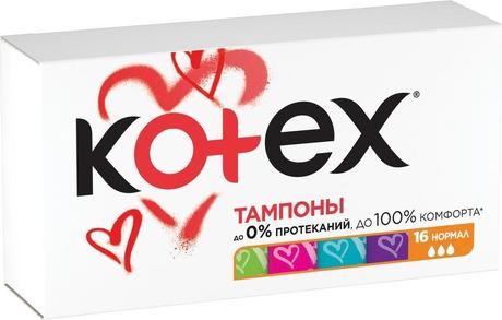 Фото Kotex Normal, тампоны, 16 шт.