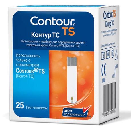 Фото Тест-полоски Контур ТС, 25 шт.