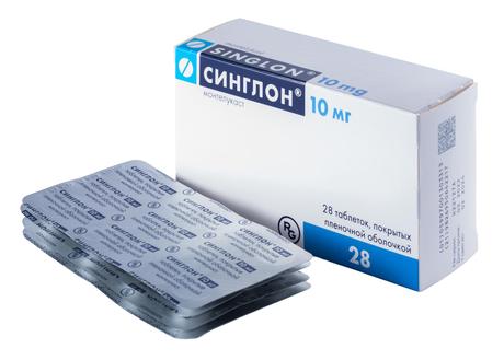 Фото Синглон таблетки, покрытые пленочной оболочкой 10 мг, 28 шт.
