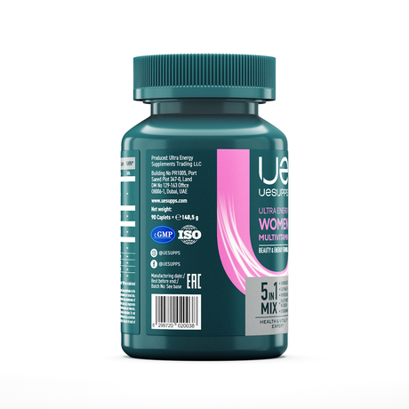Фото UESUPPS Ультра Энерджи Вимен Мультивитамин Формула, таблетки, 90 шт.