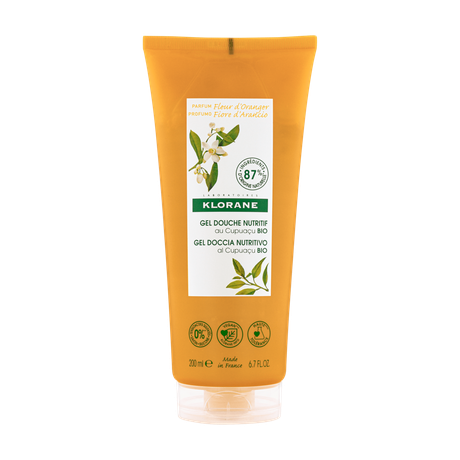 Фото Klorane Цветок апельсина с органическим маслом купуасу, гель для душа питательный 200 мл