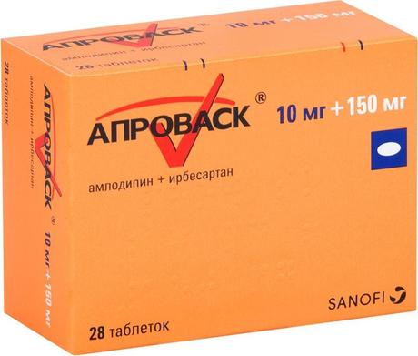 Фото Апроваск табл п/о плен 10мг+150мг х28