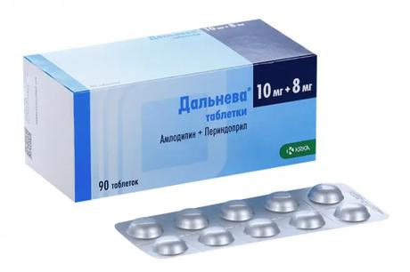 Фото Дальнева, таблетки 10 мг+8 мг, 90 шт.
