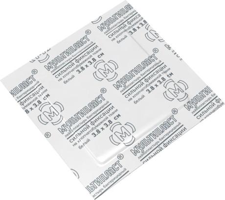 Фото Лейкопластырь бактерицидный сильной фиксации Мультипласт, 3,8 х 3,8см