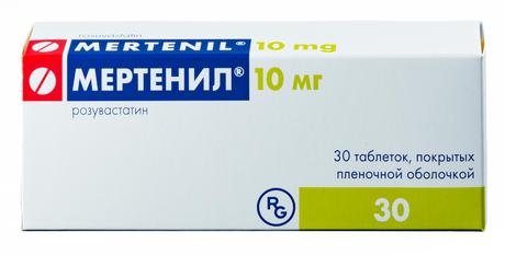 Фото Мертенил, таблетки покрыт. плен. об. 10 мг, 30 шт.