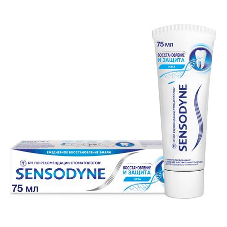 Фото Зубная паста Sensodyne Восстановление и Защита Отбеливающая для чувствительных зубов, 75 мл