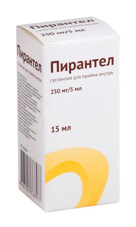 Фото Пирантел, суспензия 250 мг/5 мл (Оксфорд Лабораториз), 15 мл