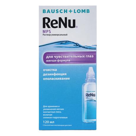 Фото Раствор для линз ReNu MPS (для чувствительных глаз), 120 м