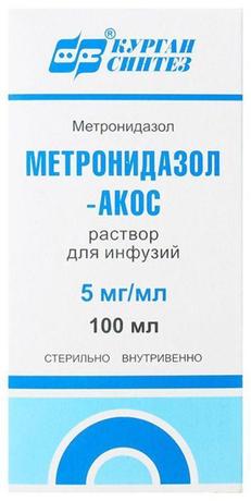 Фото Метронидазол-АКОС, раствор 5 мг/мл, 100 мл