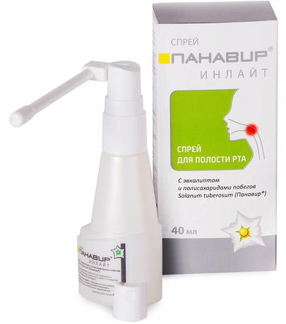Фото Панавир Инлайт, спрей для полости рта (эвкалипт) 40 мл