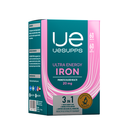 Фото UESUPPS Ультра Энерджи Железо, таблетки, 60 шт.