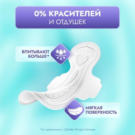 Фото Прокладки Libretta Сенситив ночные, 6 шт.