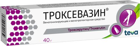 Фото Троксевазин, гель 2%, 40 г