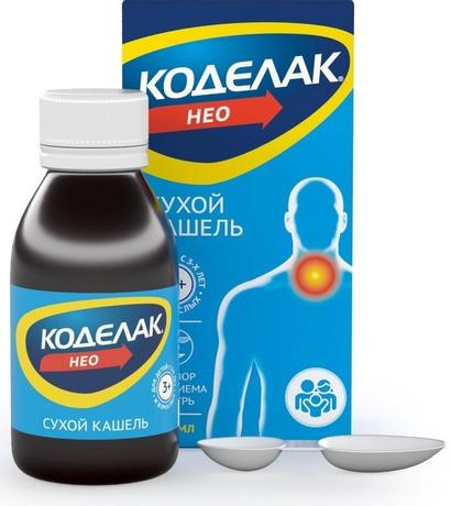Фото Коделак Нео, раствор для приема внутрь 1,5 мг/мл, флакон 100 мл, 1 шт.