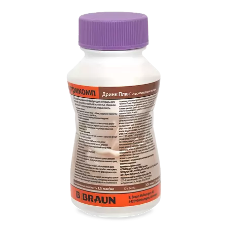 Фото Нутрикомп Дринк Плюс, смесь жидкая для энтерального питания (шоколад) 200 мл