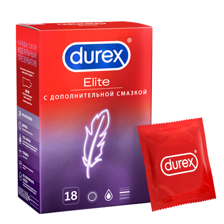 Фото Durex Elite, презервативы сверхтонкие, 18 шт.