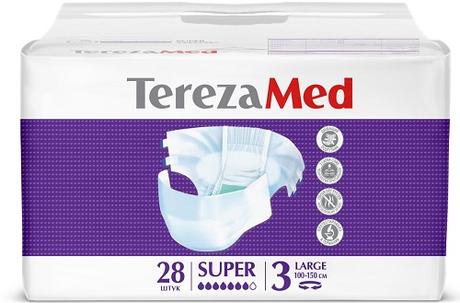 Фото TerezaMed, подгузники для взрослых Large Super, 28 шт.