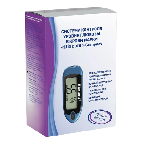 Фото Глюкометр Diacont Компакт, 1 шт.