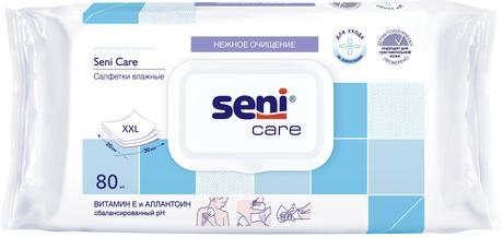 Фото Seni Care, влажные салфетки с витамином Е, 80 шт.