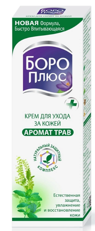 Фото Боро Плюс с ароматом трав (зеленый), крем, 50 г