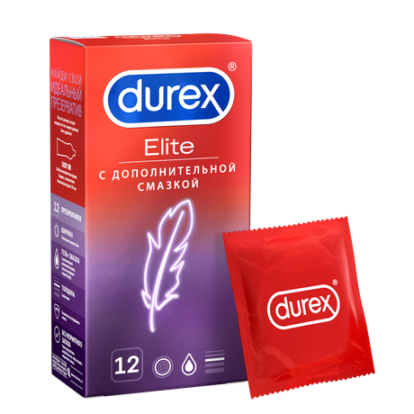 Фото Презервативы Durex Elite сверхтонкие, 12 шт.