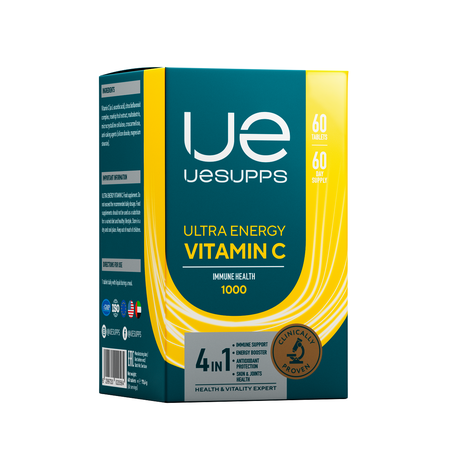 Фото UESUPPS Ультра Энерджи Витамин C, таблетки, 60 шт.