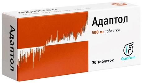 Фото Адаптол, таблетки 500 мг, 20 шт.