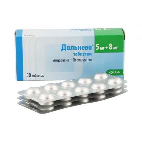 Фото Дальнева, таблетки 5 мг+8 мг, 30 шт.