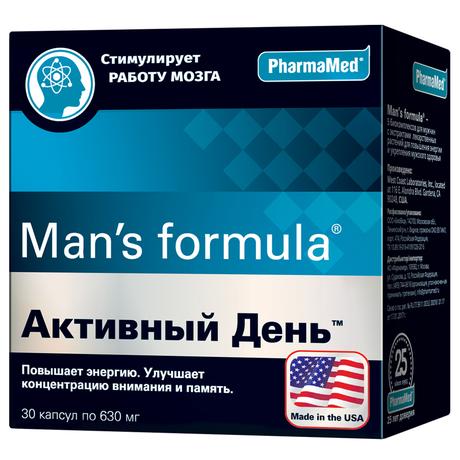 Фото Man's formula Активный день, капсулы, 30 шт.