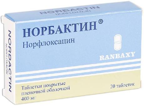 Фото Норбактин, таблетки покрыт. плен. об. 400 мг, 20 шт.