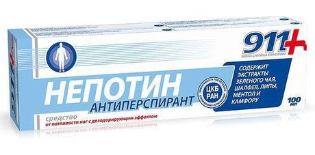 Фото 911 Непотин, гель для ног, 100 мл