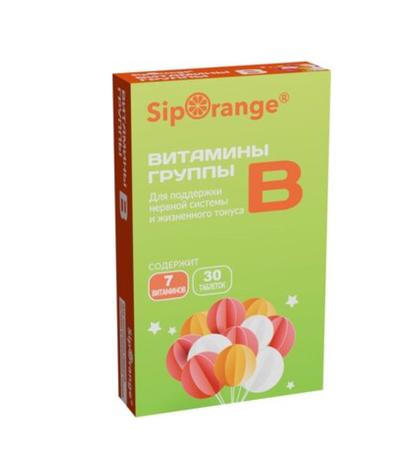 Фото Siporange Витамины группы В, таблетки, 30 шт.