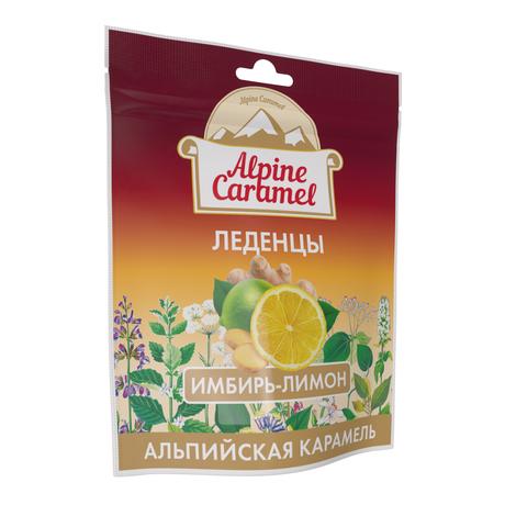 Фото Alpine Caramel, леденцы со вкусом имбирь-лимон, 75 г