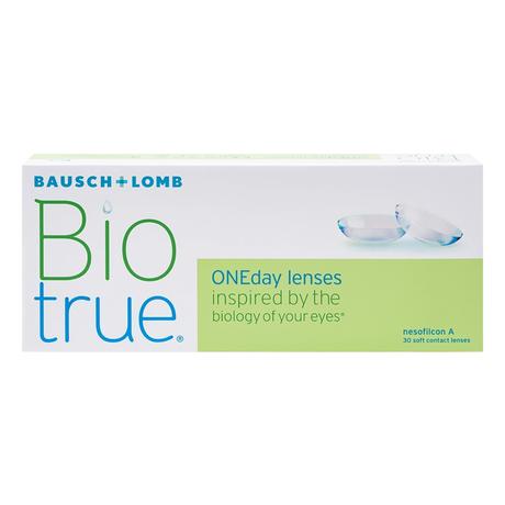 Фото Линзы контактные Biotrue ONEday, мягкие однодневные (-2.50), 30 шт.