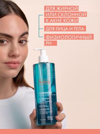 Фото Avene Клинанс, гель очищающий для жирной, проблемной кожи 400 мл 