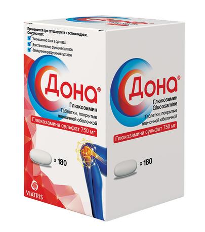 Фото Дона, таблетки в пленочной оболочке 750 мг, 180 шт.
