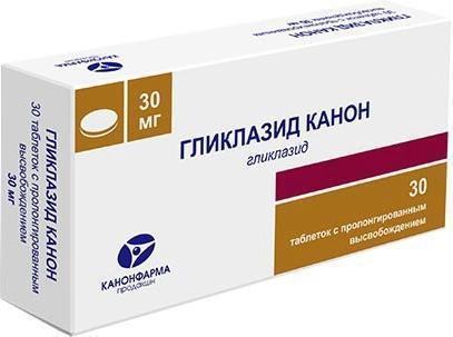 Фото Гликлазид Канон, таблетки с пролонг. высвобождением 30 мг, 30 шт.