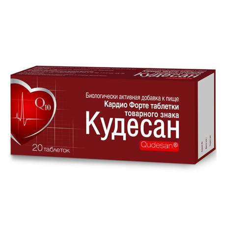 Фото Кудесан Кардио Форте, таблетки 0,4 г, 20 шт.