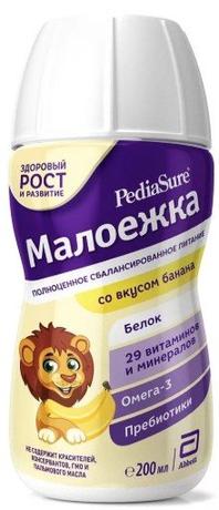Фото Pedia. Sure Малоежка вкус банана напиток 200 мл №1