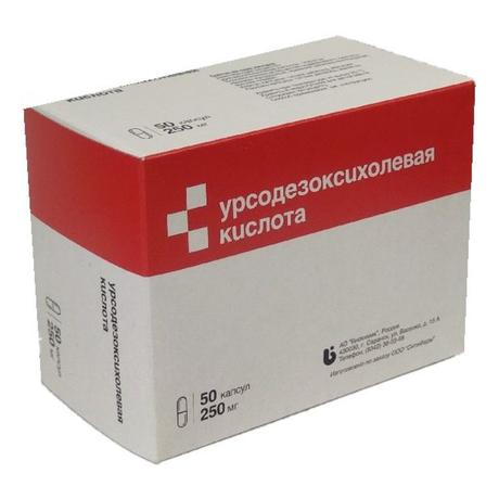 Фото Урсодезоксихолевая кислота, капсулы, 250 мг, 50 шт. (Биохимик)