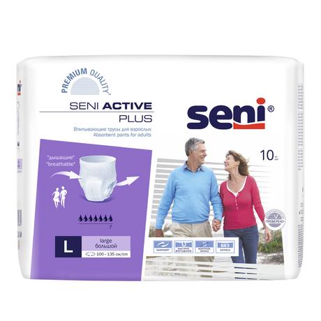 Фото Seni Active Plus, трусы впитывающие (L), 10 шт.