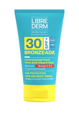 Фото Либридерм Бронзиада, крем для тела солнцезащитный с Омега 3-6-9 и термальной водой (SPF 30), 150 мл