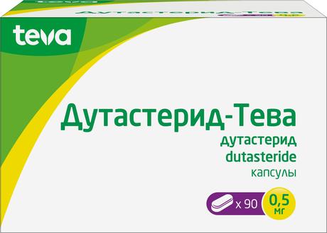 Фото Дутастерид-Тева, капсулы 0.5 мг, 90 шт.