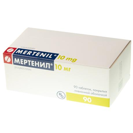 Фото Мертенил, таблетки покрыт. плен. об. 10 мг, 90 шт.