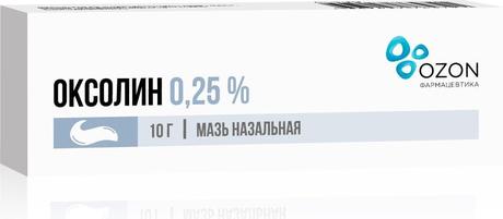 Фото Оксолин, мазь 0.25%, 10 г (Озон)
