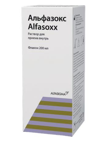 Фото Альфазокс, раствор для приема внутрь, 200 мл