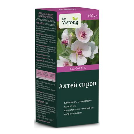 Фото Dr.Vistong, сироп Алтея с витамином С, 150 мл