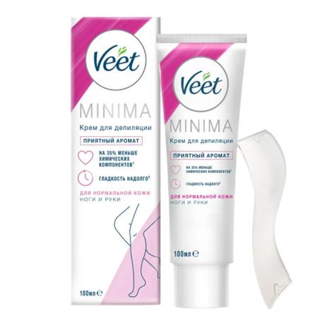 Фото Veet MINIMA, крем для депиляции для нормальной кожи, 100 мл